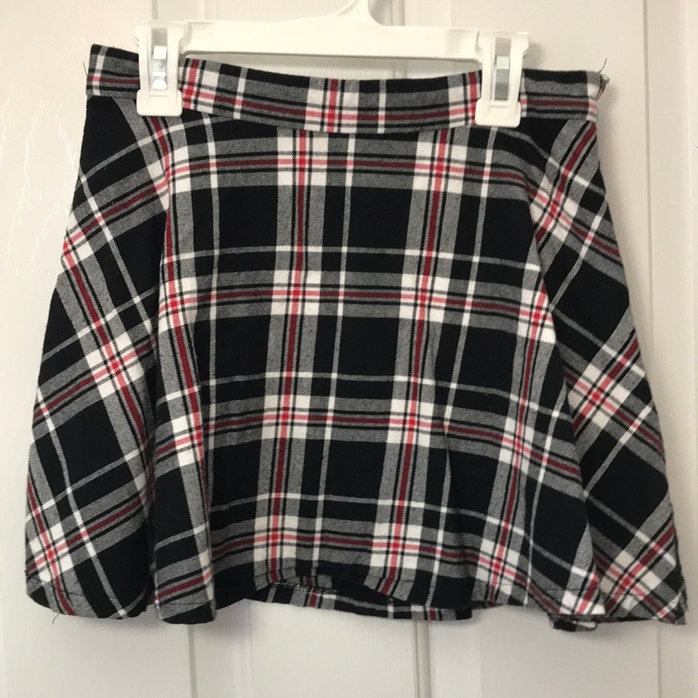 plaid school girl skirt